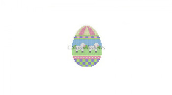 6427~ Chicks Duo, oval egg 1 3/4" x 2"  18 Mesh Susan Roberts  Needlepoint