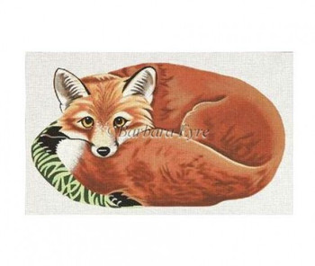 BE1121 Fox (shaped) #13 Mesh 17" x 9 1/2" Susan Roberts Needlepoint