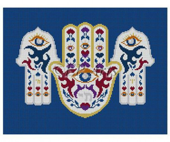 EP0159 Hamsa, tallis #13 Mesh Susan Roberts Needlepoint