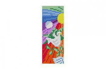 EP0591 Judaic Heritage, mezuzah #18 Mesh 1¼” x 3¾” Susan Roberts Needlepoint