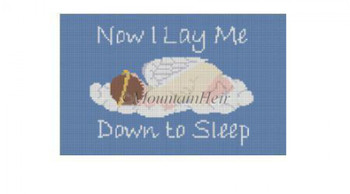 MH0804 Now I Lay Me Down To Sleep #18 Mesh 8" x 5"  Susan Roberts Needlepoint