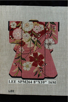 SPM264 Lee's Needle Arts Kimono 8in x 10in Retired Inquire of 18 or 16 Mesh Availability