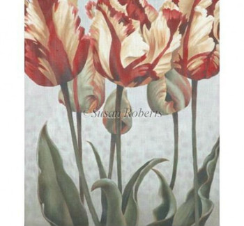 TTAP411-13 Asiatic Tulips #13 Mesh 16" x 18 1/2" Susan Roberts Needlepoint