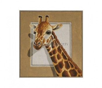 TTAP301 Giraffe #18 Mesh 12 1/2" x 13 1/2" Susan Roberts Needlepoint