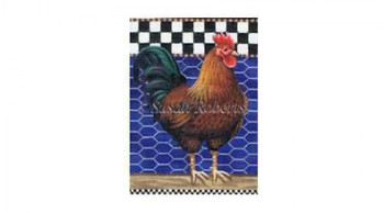 TTASP291 Red Rooster #18 Mesh 5 1/2" x 7 1/4" Susan Roberts Needlepoint