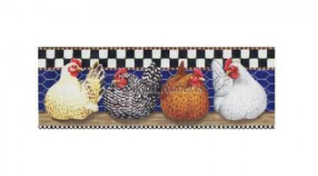 TTASP289 Chicken Coop #18 Mesh 12" x 4 1/4" Susan Roberts Needlepoint