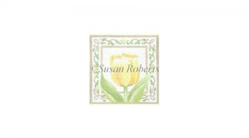 TTASP271 Yellow Tulip #18 Mesh 4¼” x 4½” Susan Roberts Needlepoint