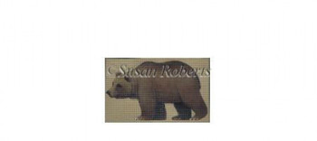 TTASP322 Grizzly Bear #18 Mesh 5¼” x 3” Susan Roberts Needlepoint