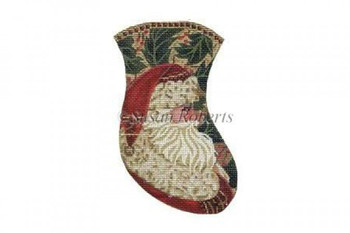 TTAXO237 Chimney Santa, mini stocking #18 Mesh 3½” x 5¾” Susan Roberts Needlepoint