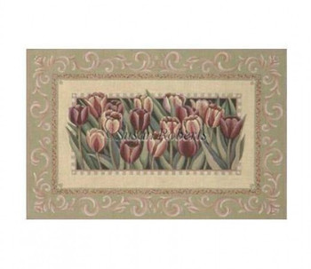 TTAP466 Tulips #18 Mesh 16 3/4" x 11" Susan Roberts Needlepoint