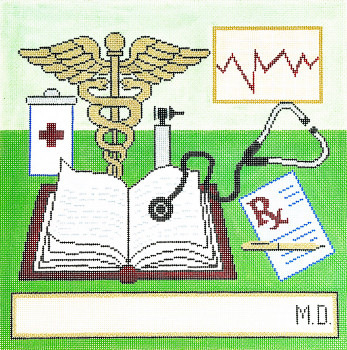 WH1292 Lee's Needle Arts Doctor Hand-painted canvas - 13 Mesh 14X14