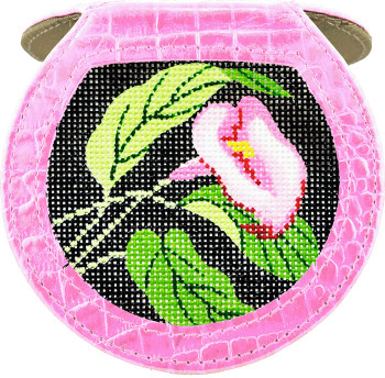 BAG06AP Lee's Needle Arts Alligator Pink Hand Mirror