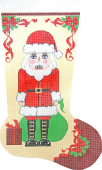XS7166SKU Lee's Needle Arts Stocking Nutcracker Santa, 13x23, 13M