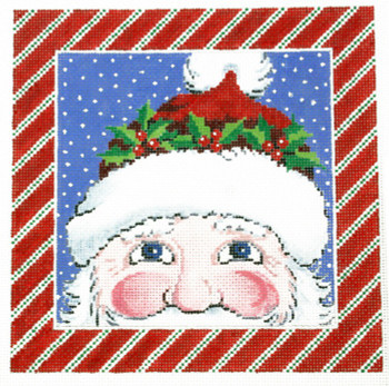 AO1293 Lee's Needle Arts Santa Hand-painted canvas - 16 Mesh 8in. x 8in