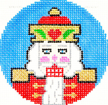 BJ92 Lee's Needle Arts Nutcracker Hand-painted canvas - 18 Mesh 3in. ROUND