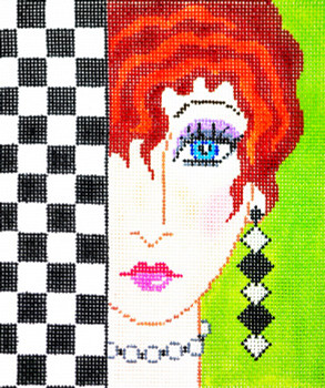 BG42 Lee's Needle Arts Face Hand-painted canvas - 18 Mesh