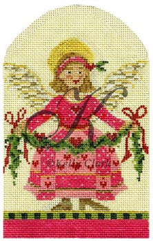 KCC02-18 February Angel of Valentine 4"w x 6"h 18 Mesh KELLY CLARK STUDIO, LLC