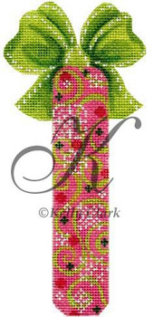 KPF52-18 Pink Swirl & Snowflakes 3"w x 6.75"h 18 Mesh KELLY CLARK STUDIO, LLC