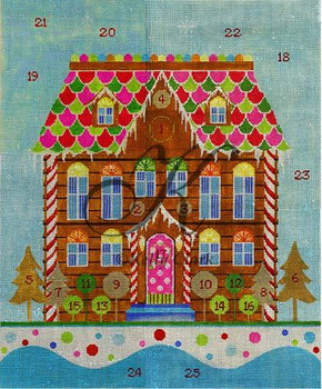 KCA8000 Advent Gingerbread House 14.5"w x 18"h 18 Mesh KELLY CLARK STUDIO, LLC