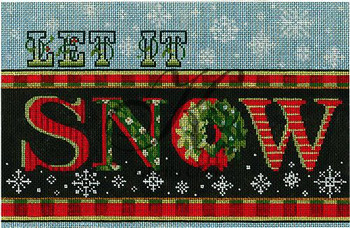 KCA9017 Let It SNOW 10.25"w x 6.75"h 18 Mesh KELLY CLARK STUDIO, LLC