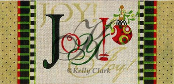 KCA9015 JOY, Joy, joy Bolster 12.5"w x 6"h 18 Mesh KELLY CLARK STUDIO, LLC