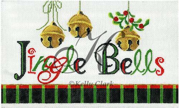 KCA9010 Jingle Bells 11"w x 7"h 18 Mesh KELLY CLARK STUDIO, LLC
