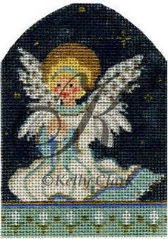 KAH19-18 The Littlest Angel 3”w x 4.5”h 18 Mesh With Stitch Guide KELLY CLARK STUDIO, LLC