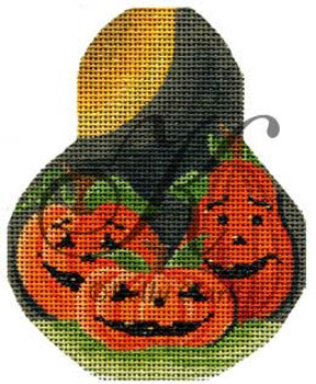 KCN1426 Punkin Patch on a Pear 3.5"w x 4.5"h 18 Mesh KELLY CLARK STUDIO, LLC