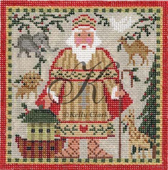 KCN182 Santa Noah & the Ark 6.5"w x 6.5"h 13 Mesh KELLY CLARK STUDIO, LLC