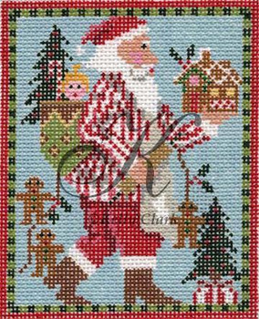 KCN108 Mister Baker Claus 5"w x 6.5"h 13 Mesh KELLY CLARK STUDIO, LLC