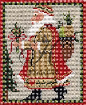 KCN1113 Swedish Santa 5"w x 6.5"h 13 Mesh With Stitch Guide KELLY CLARK STUDIO, LLC