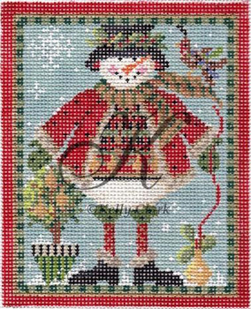 KCN1910-18 Elegant Snowman 3.75"w x 4.75"h 18 Mesh KELLY CLARK STUDIO, LLC