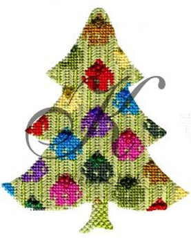 KCNT8-18 Jingle Bell Tree 3.75"w x 4.5"h 18 Mesh KELLY CLARK STUDIO, LLC