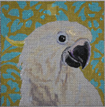 AN114 Colors of Praise 13 Mesh Canvas White Parrot