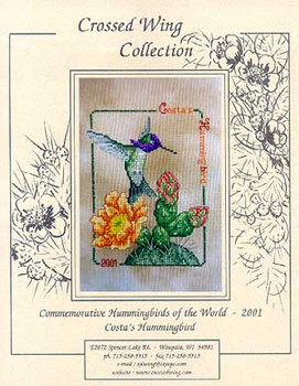 Costa's Hummingbird 2001 Crossed Wing Collection 01-1173 