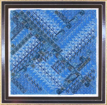 GLITZ & GLAMOUR TURQUOISE (CC) 104 x 104 DebBee's Designs Counted Canvas Pattern