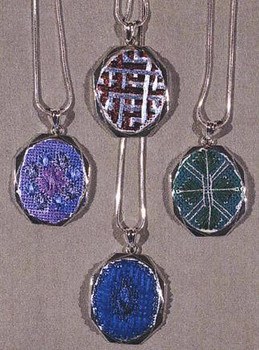 NEEDLEPOINT NECKLACES II (CC) 22 x 28  Includes: 1 "silver" finishing set DebBee's Designs Counted Canvas Pattern