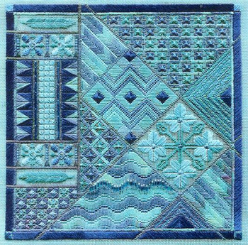 LAHAINA BREEZES (CC) 177 x 177  Includes: embellishments Laura J Perin Designs Counted Canvas Pattern Only