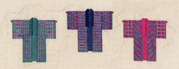 THREE WINTER KIMONOS Laura J Perin Designs Counted Canvas Pattern Only