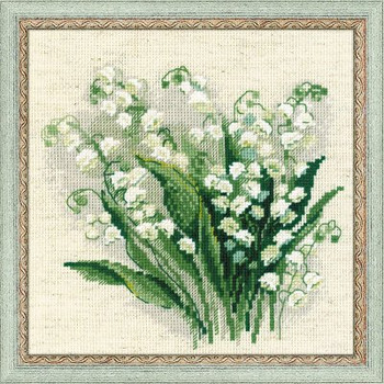 RL1497 Riolis Cross Stitch Kit Lily of the Valley