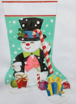 HO1170 Raymond Crawford Designs Snowman Stocking 11 x 17 18 Mesh