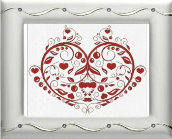 AAN313 Cuore di Mamma (Heart of Mother) Alessandra Adelaide Needleworks Counted Cross Stitch Pattern