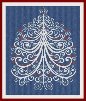 AAN327 Christmas Tree 89 - CT89 Alessandra Adelaide Needleworks Counted Cross Stitch Patter