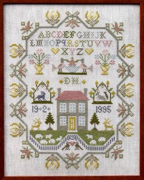 Country House Sampler Stitch Count: 133 x 169 Moira Blackburn Samplers MBCHS