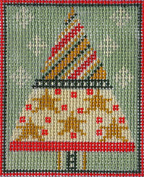 CH-30 Christmas Tree with Snowflakes 2 ½ x 3 18 Mesh Danji Designs CH Designs