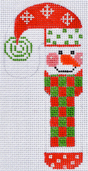 FA-09 Snowflake Snowman Candy Cane 2 ¼ x 4 ½ 18 Mesh Danji Designs CH Designs