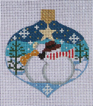 CH-06 Snowman Ornament 3 x 3 ¼ 18  Mesh Danji Designs CH Designs