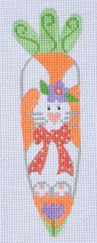 CH-65 Bunny w/ Flower Carrot 1 ¼ x 5 ¼ 18 Mesh Danji Designs CH Designs