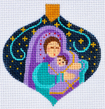 CH-64 Mother/Child Ornament 3 x 3 ¼ 18 Mesh Danji Designs CH Designs