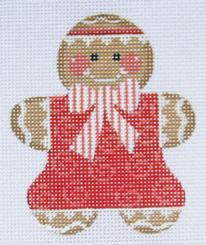 CH-49 Gingerbread Girl 3 3 x 3 ¼ 18 Mesh Danji Designs CH Designs With stitch guide